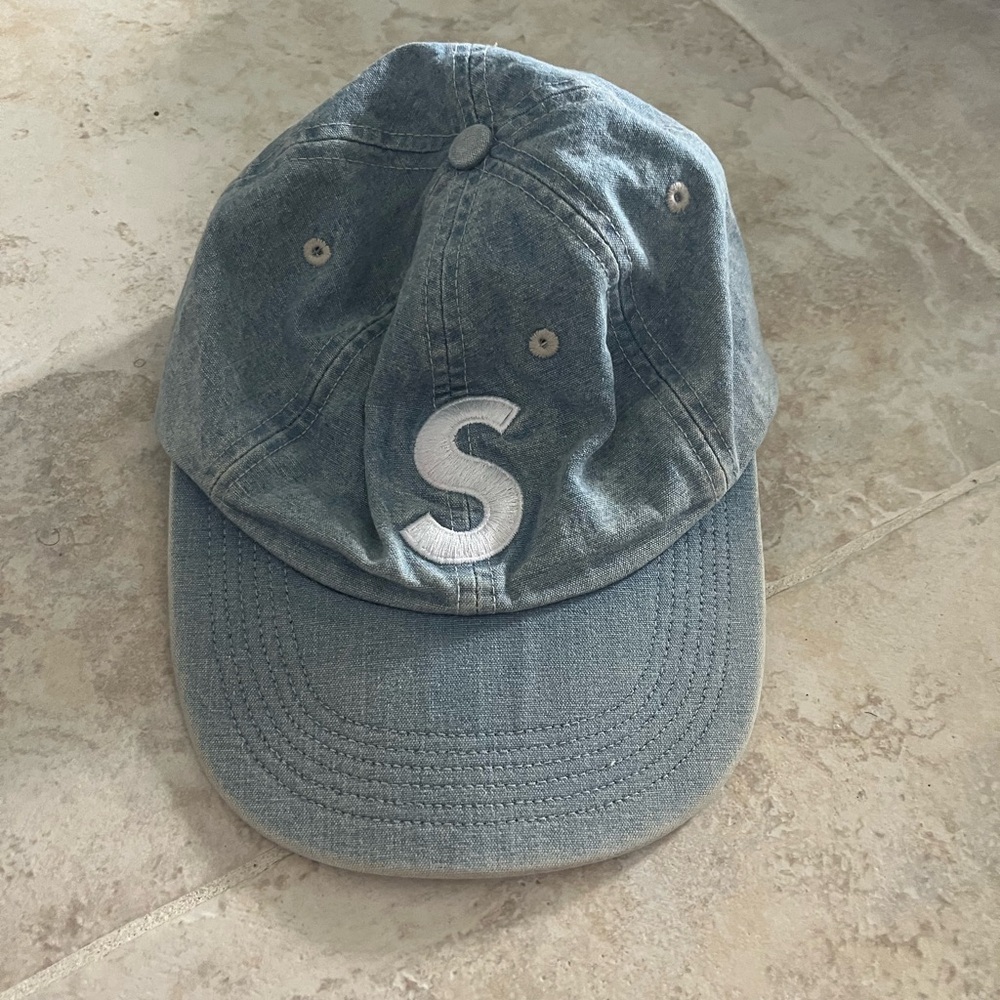 Supreme Denim Hat with Leather Strap Unisex